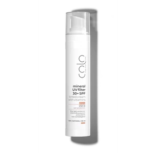 Színezett arckrém 30+ SPF fizikai fényvédő, vitaminokkal - Almond