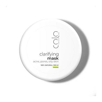 Tisztító agyagmaszk kolloid zabbal- kevert,  pórustiszíttó, és nyugtató maszk, fénylő pattanásos bőrre