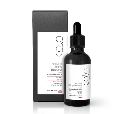 Rebuild lifting booster - Bőrfeszesítő hatású lifting szérum, 1% Bakuchiollal, petidekkel és argireline-vel